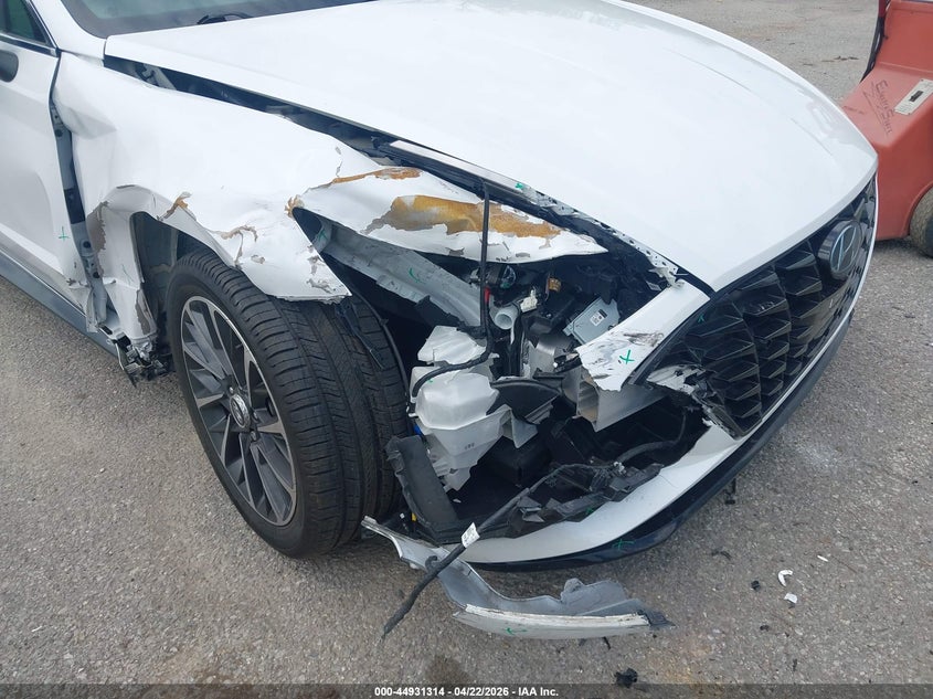 2021 Hyundai Sonata VIN KMHL34J29MA154942 IAAI salvage auction — RIGHT FRONT, Salvage (Louisiana), sold $6,100 on 2026-07-21 (photo 6)