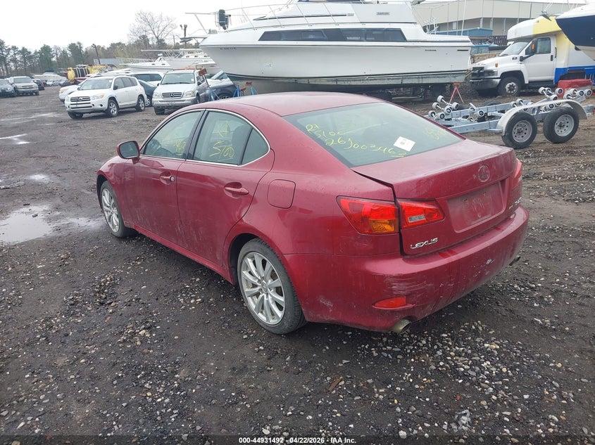 2006 Lexus Is 250 VIN JTHCK262162007529 IAAI salvage auction — UNKNOWN, Bill Of Sale (New York), sold $550 on 2026-07-14 (photo 3)
