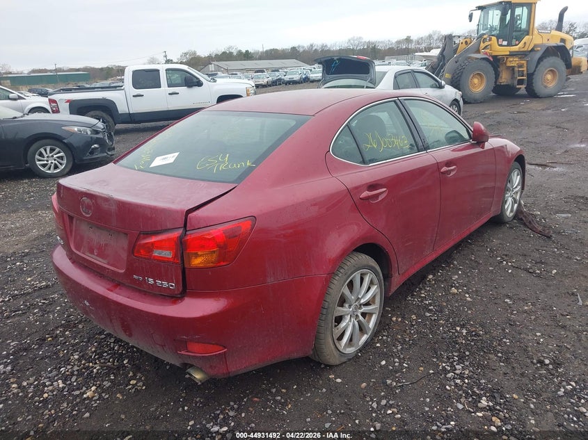 2006 Lexus Is 250 VIN JTHCK262162007529 IAAI salvage auction — UNKNOWN, Bill Of Sale (New York), sold $550 on 2026-07-14 (photo 4)