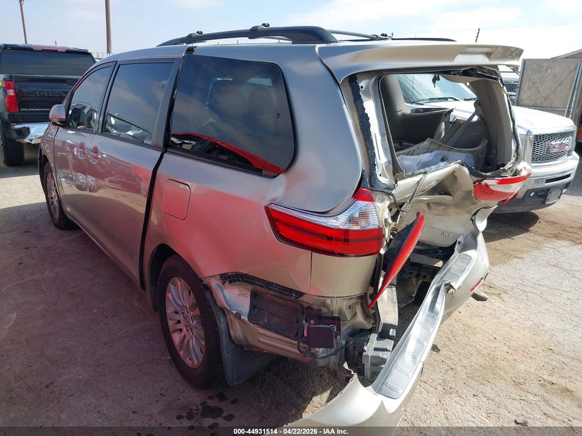 2015 Toyota Sienna VIN 5TDYK3DC3FS530956 IAAI salvage auction — REAR END, Salvage Title, sold $2,325 on 2026-07-28 (photo 3)
