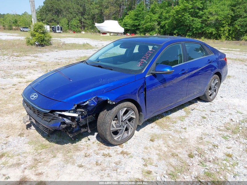 2025 Hyundai Elantra VIN KMHLP4DGXSU960523 IAAI salvage auction — LEFT FRONT, Certificate Of Destruction (Florida), sold $7,600 on 2026-07-16 (photo 2)