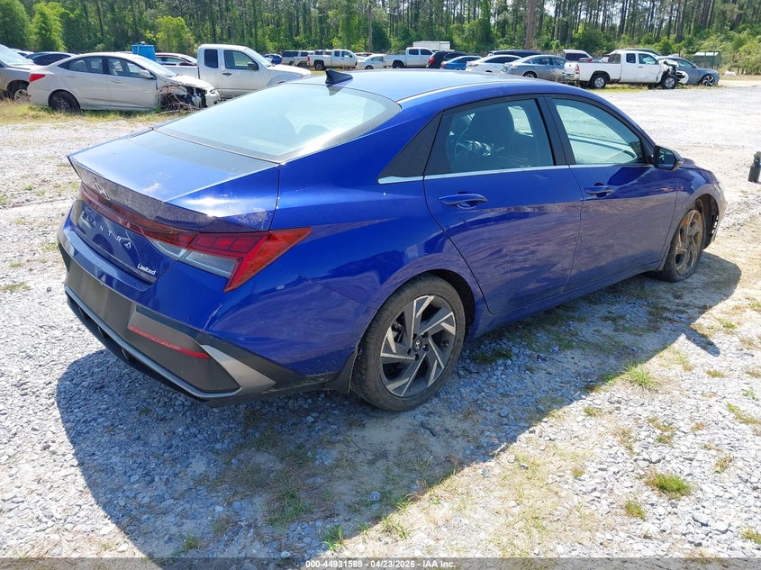 2025 Hyundai Elantra VIN KMHLP4DGXSU960523 IAAI salvage auction — LEFT FRONT, Certificate Of Destruction (Florida), sold $7,600 on 2026-07-16 (photo 4)