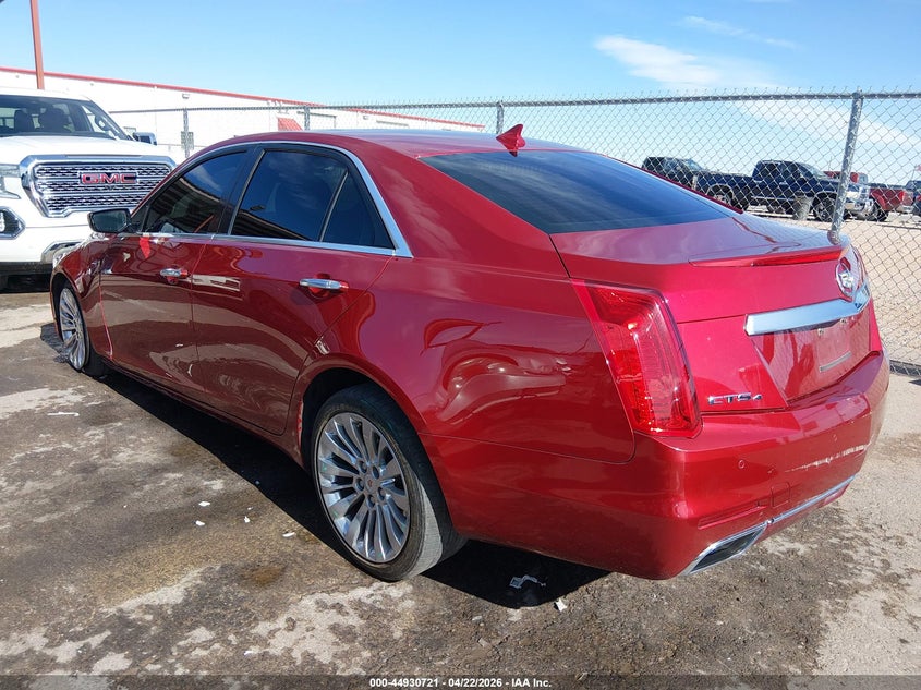 2014 Cadillac Cts VIN 1G6AX5SX9E0177499 IAAI salvage auction — SIDE, Salvage Title, sold $3,550 on 2026-07-12 (photo 3)