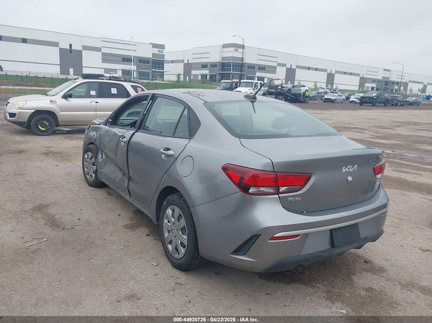 2022 Kia Rio VIN 3KPA24AD7NE462660 IAAI salvage auction — SIDE, Salvage (Texas), sold $2,050 on 2026-07-09 (photo 3)