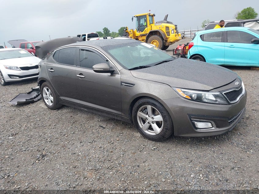 2014 Kia Optima VIN 5XXGM4A76EG289090 IAAI salvage auction — REAR END, Clear (Arkansas), sold $700 on 2026-07-08 (photo 1)