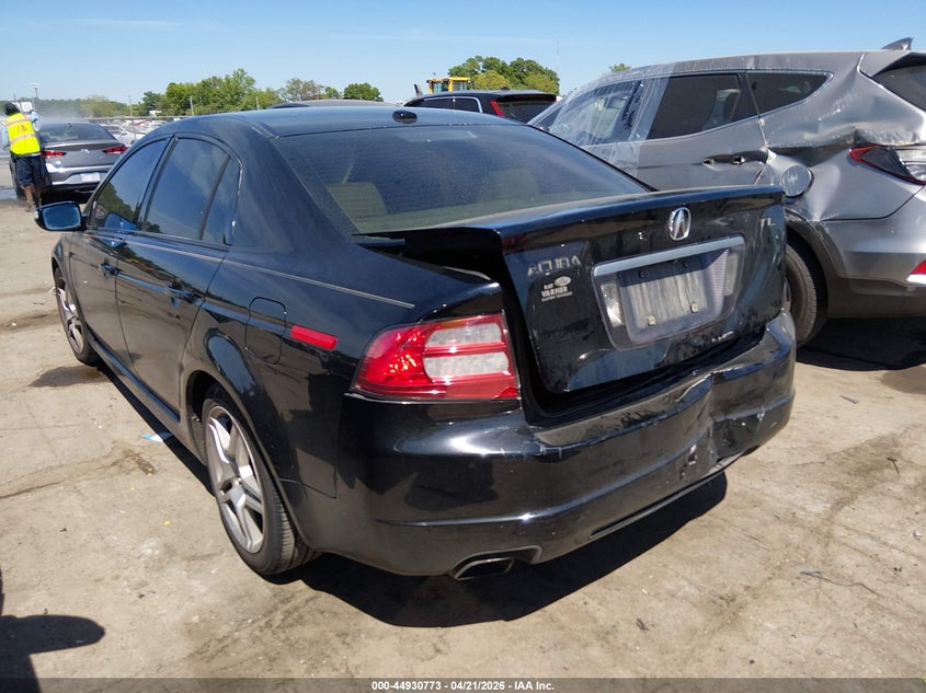 2008 Acura Tl VIN 19UUA66228A022504 IAAI salvage auction — REAR END, Salvage (North Carolina), sold $375 on 2026-07-09 (photo 3)