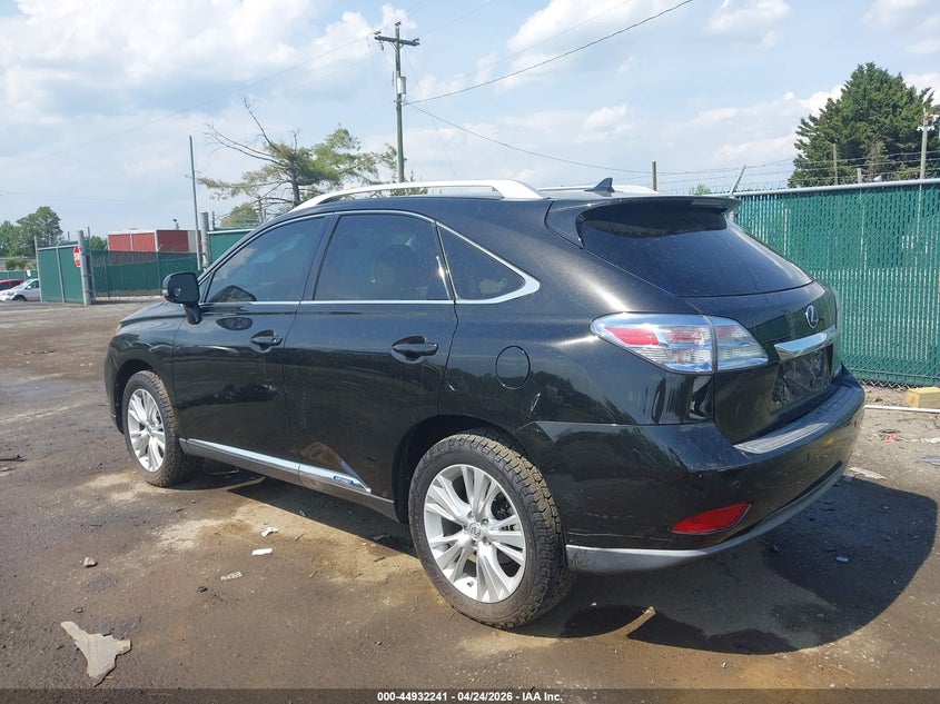 2012 Lexus Rx VIN JTJBC1BA5C2424419 IAAI salvage auction — UNKNOWN, Salvage (Virginia), sold $2,250 on 2026-07-10 (photo 3)