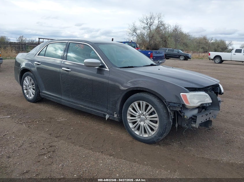 2013 Chrysler 300c VIN 2C3CCAKT6DH599557 IAAI salvage auction — FRONT END, Clear (Wyoming), sold $1,050 on 2026-07-08 (photo 1)