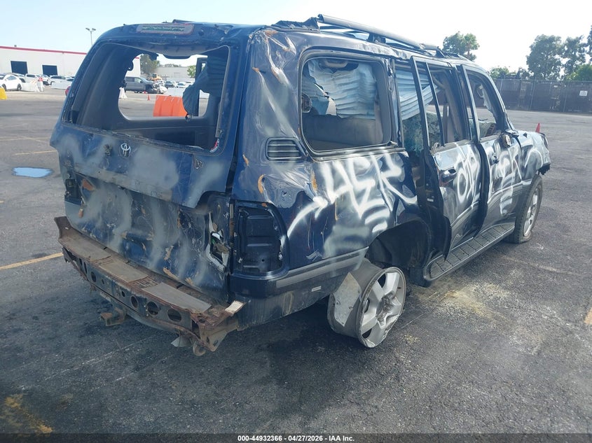2005 Toyota Land cruiser VIN JTEHT05J852077654 IAAI salvage auction — ALL OVER, Salvage (California), sold $325 on 2026-07-13 (photo 4)