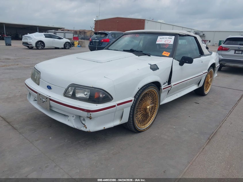 1988 Ford Mustang VIN 1FABP45E2JF188640 IAAI salvage auction — SIDE, Salvage (Texas), sold $2,350 on 2026-07-27 (photo 2)