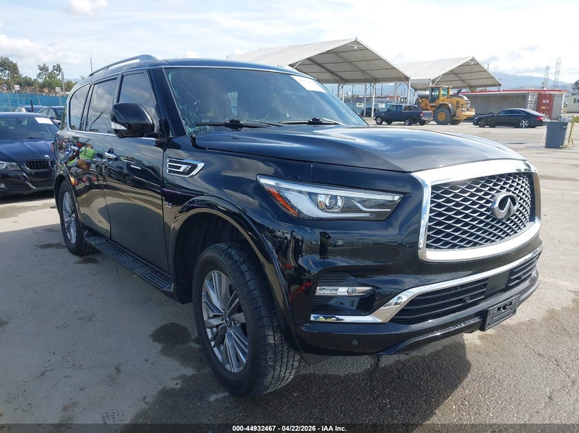2018 Infiniti Qx80 VIN JN8AZ2NFXJ9662981 IAAI salvage auction — SIDE, Salvage (California), sold $5,550 on 2026-07-22 (photo 1)