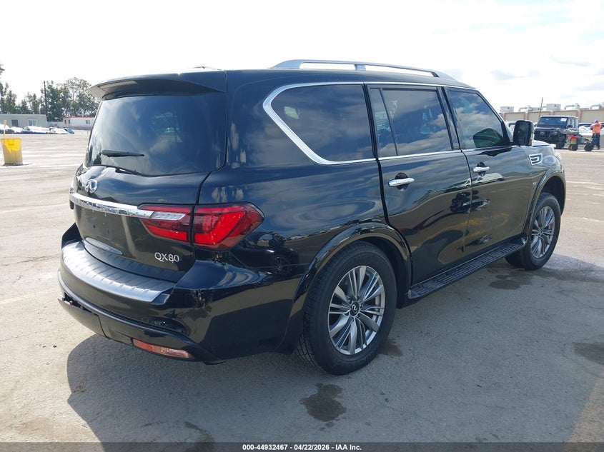 2018 Infiniti Qx80 VIN JN8AZ2NFXJ9662981 IAAI salvage auction — SIDE, Salvage (California), sold $5,550 on 2026-07-22 (photo 4)
