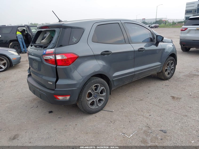 2018 Ford Ecosport VIN MAJ3P1RE9JC176855 IAAI salvage auction — FRONT & REAR, Salvage (Texas), sold $850 on 2026-07-28 (photo 4)