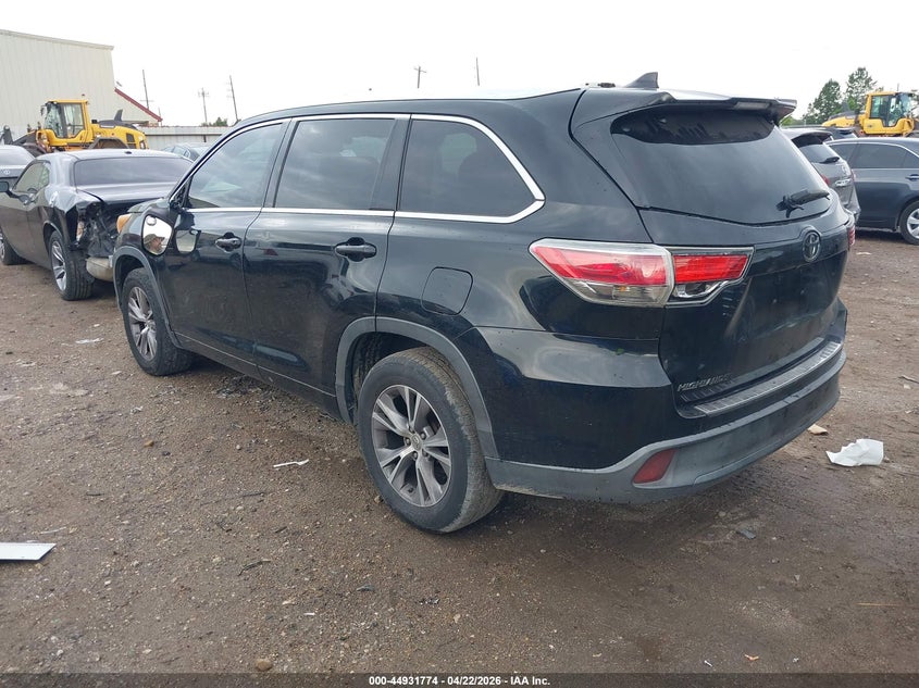 2014 Toyota Highlander VIN 5TDKKRFH3ES016072 IAAI salvage auction — FRONT END, Original (Texas), sold $7,050 on 2026-07-23 (photo 3)