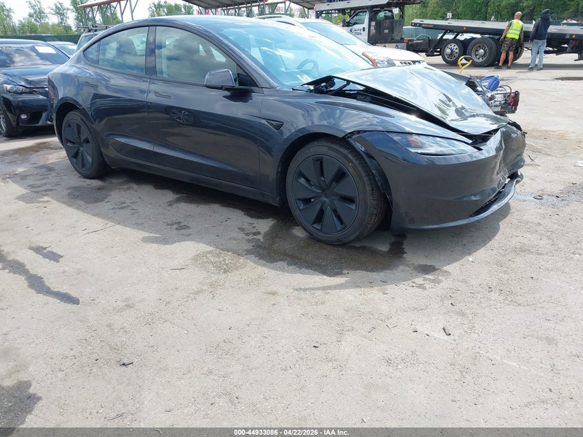 2026 Tesla Model 3 VIN 5YJ3E1EB2TF117924 IAAI salvage auction — FRONT END, Salvage - Greater Than 75% (Maryland), sold $13,300 on 2026-08-01 (photo 1)