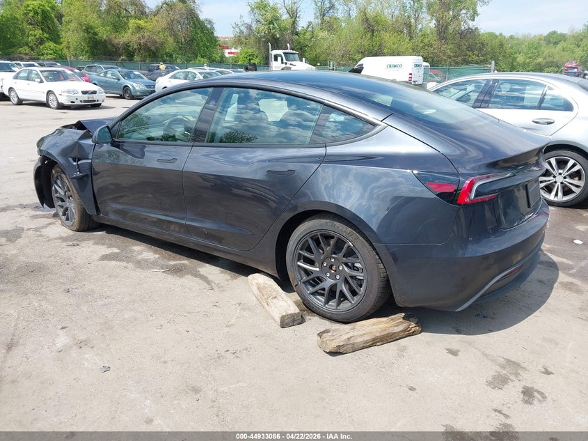 2026 Tesla Model 3 VIN 5YJ3E1EB2TF117924 IAAI salvage auction — FRONT END, Salvage - Greater Than 75% (Maryland), sold $13,300 on 2026-08-01 (photo 3)