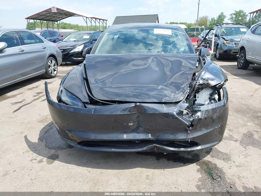 2026 Tesla Model 3 VIN 5YJ3E1EB2TF117924 IAAI salvage auction — FRONT END, Salvage - Greater Than 75% (Maryland), sold $13,300 on 2026-08-01 (photo 6)