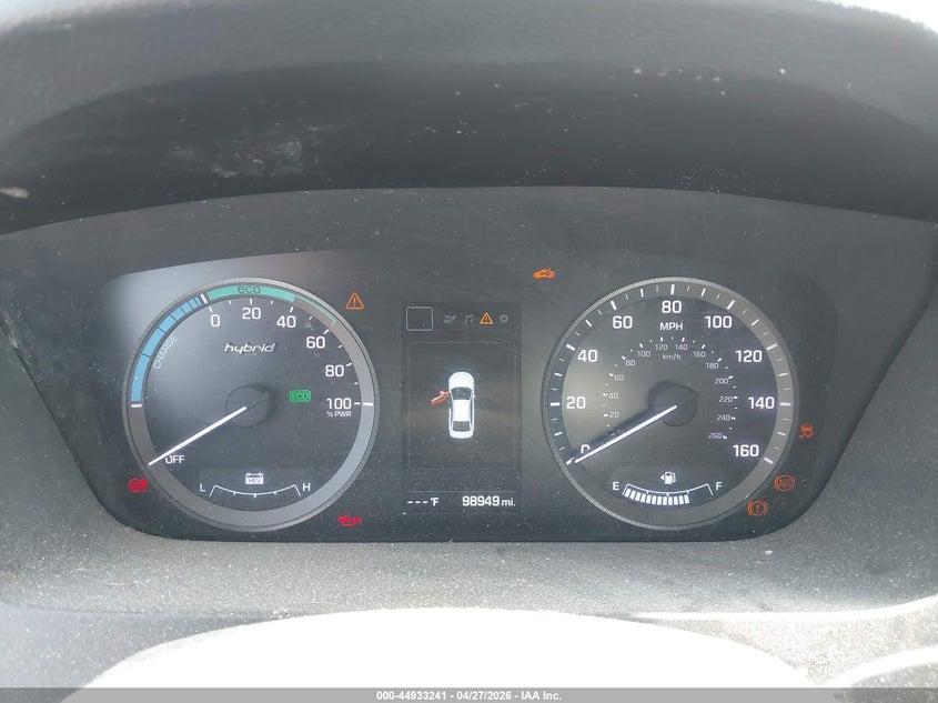 2016 Hyundai Sonata VIN KMHE24L17GA037865 IAAI salvage auction — FRONT END, Original (Texas), sold $2,300 on 2026-07-07 (photo 7)