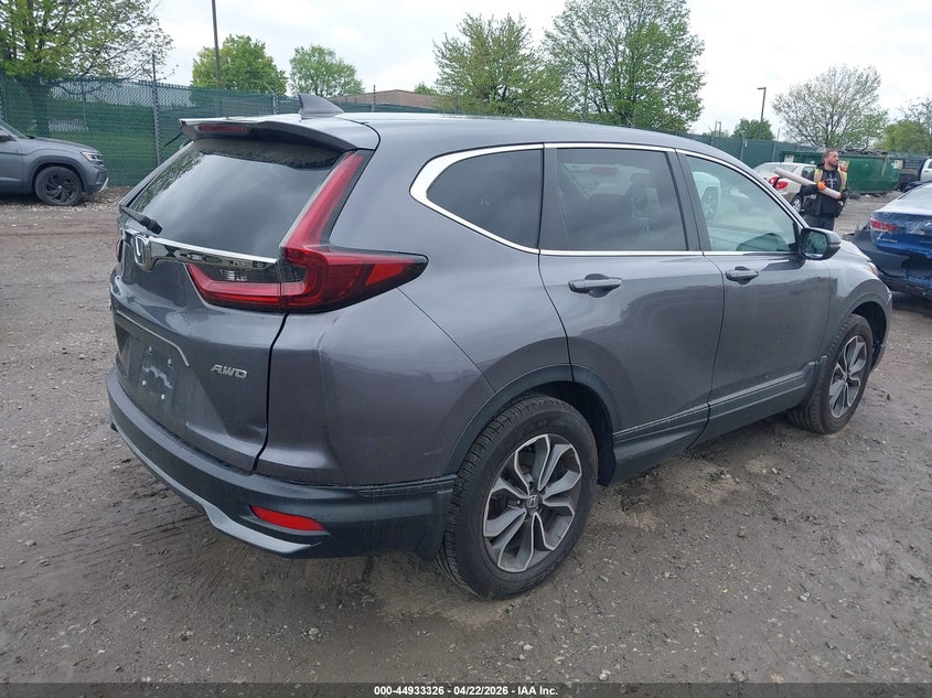 2022 Honda Cr-v VIN 7FARW2H58NE035321 IAAI salvage auction — RIGHT FRONT, Salvage (Pennsylvania), sold $11,100 on 2026-07-22 (photo 4)
