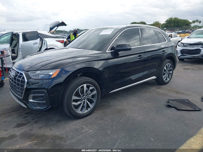2021 Audi Q5 VIN WA1BAAFYXM2082414 IAAI salvage auction — RIGHT SIDE, Salvage Title, sold $10,200 on 2026-07-23 (photo 2)