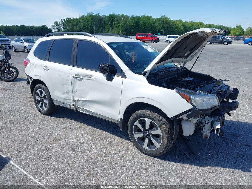 2018 Subaru Forester VIN JF2SJABC3JH497133 IAAI salvage auction — FRONT & REAR, Salvage (Indiana), sold $600 on 2026-07-09 (photo 1)