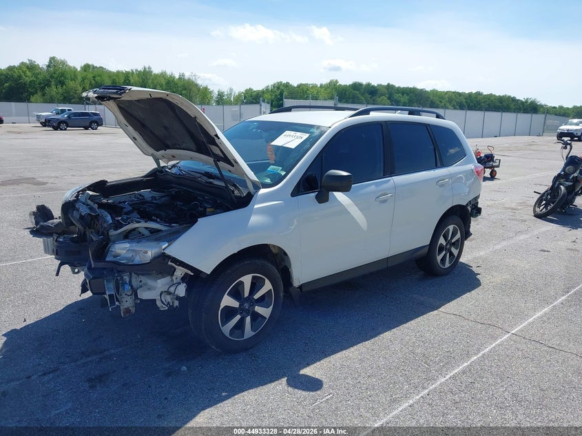 2018 Subaru Forester VIN JF2SJABC3JH497133 IAAI salvage auction — FRONT & REAR, Salvage (Indiana), sold $600 on 2026-07-09 (photo 2)