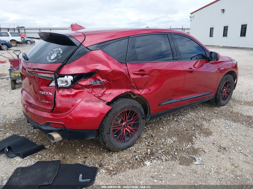2021 Acura Rdx VIN 5J8TC2H62ML048209 IAAI salvage auction — RIGHT REAR, Salvage Title, sold $11,200 on 2026-08-25 (photo 4)
