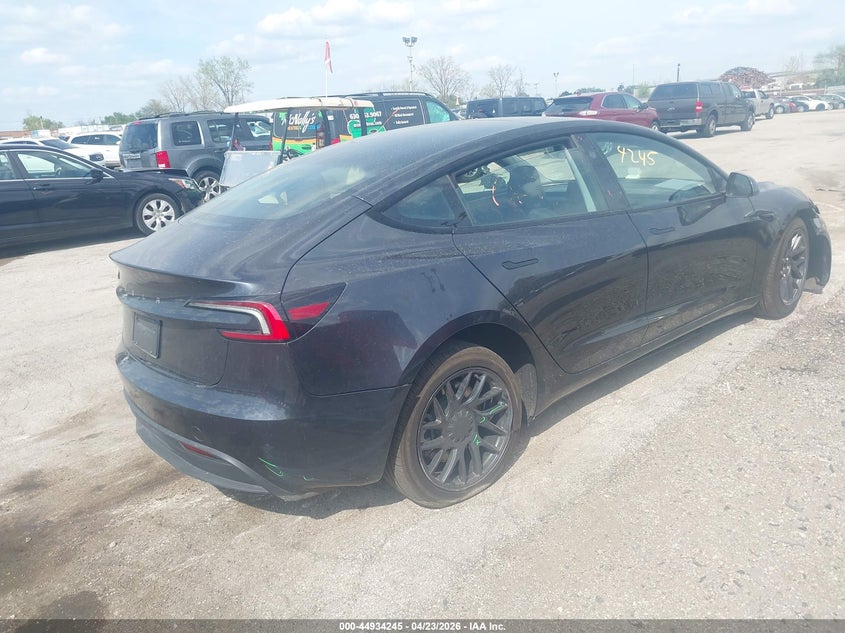 2025 Tesla Model 3 VIN 5YJ3E1EA6SF984362 IAAI salvage auction — FRONT END, Salvage (Illinois), sold $12,900 on 2026-07-30 (photo 4)