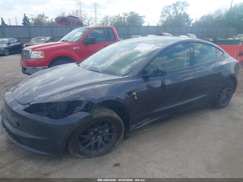 2025 Tesla Model 3 VIN 5YJ3E1EA6SF984362 IAAI salvage auction — FRONT END, Salvage (Illinois), sold $12,900 on 2026-07-30 (photo 6)