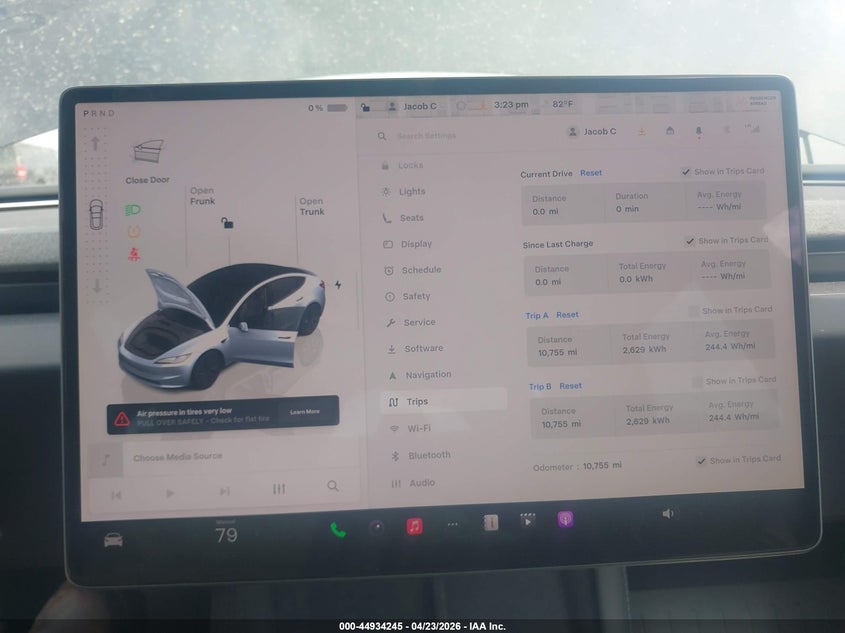 2025 Tesla Model 3 VIN 5YJ3E1EA6SF984362 IAAI salvage auction — FRONT END, Salvage (Illinois), sold $12,900 on 2026-07-30 (photo 7)
