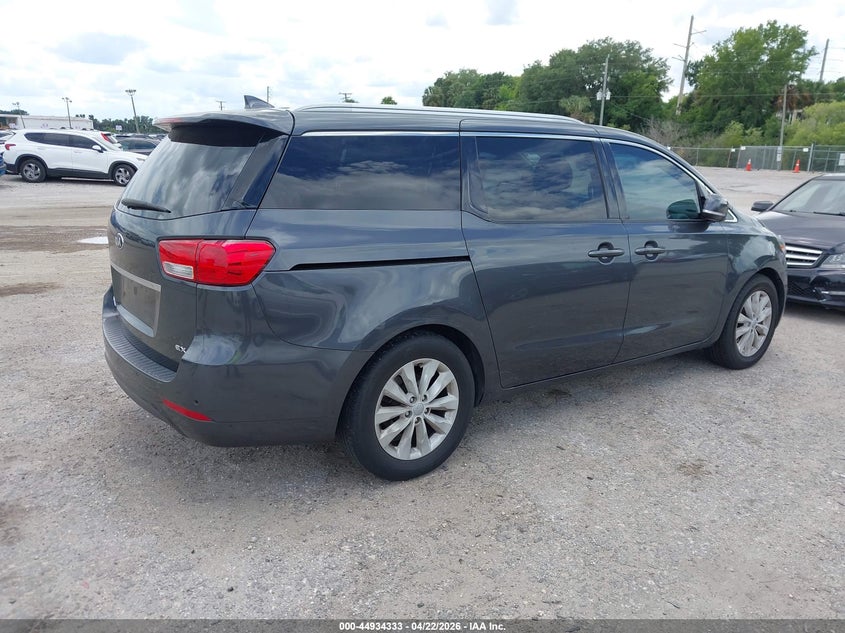 2016 Kia SEDONA VIN KNDMC5C13G6159337 IAAI salvage auction — NORMAL WEAR, Salvage Title, sold $1,800 on 2026-07-29 (photo 4)