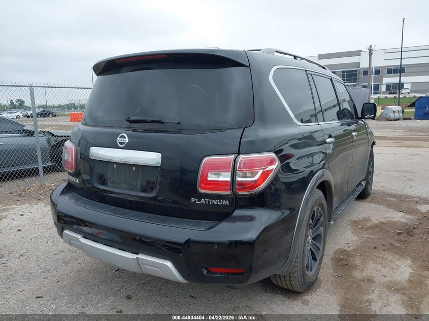 2017 Nissan Armada VIN JN8AY2NE2H9704970 IAAI salvage auction — FRONT END, Salvage (Texas), sold $2,500 on 2026-07-07 (photo 4)