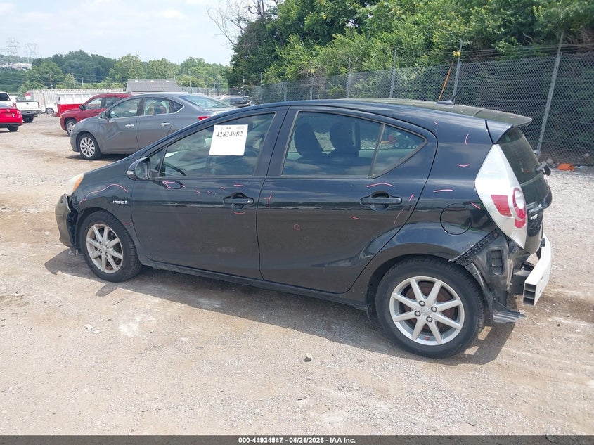 2012 Toyota Prius c VIN JTDKDTB34C1007361 IAAI salvage auction — FRONT & REAR, Salvage (Idaho), sold $1,475 on 2026-07-31 (photo 3)
