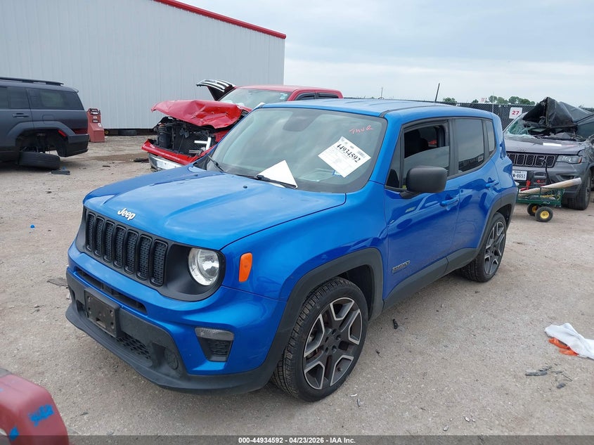 2020 Jeep Renegade VIN ZACNJAAB2LPM07452 IAAI salvage auction — HAIL, Original (Texas), sold $2,150 on 2026-07-28 (photo 2)