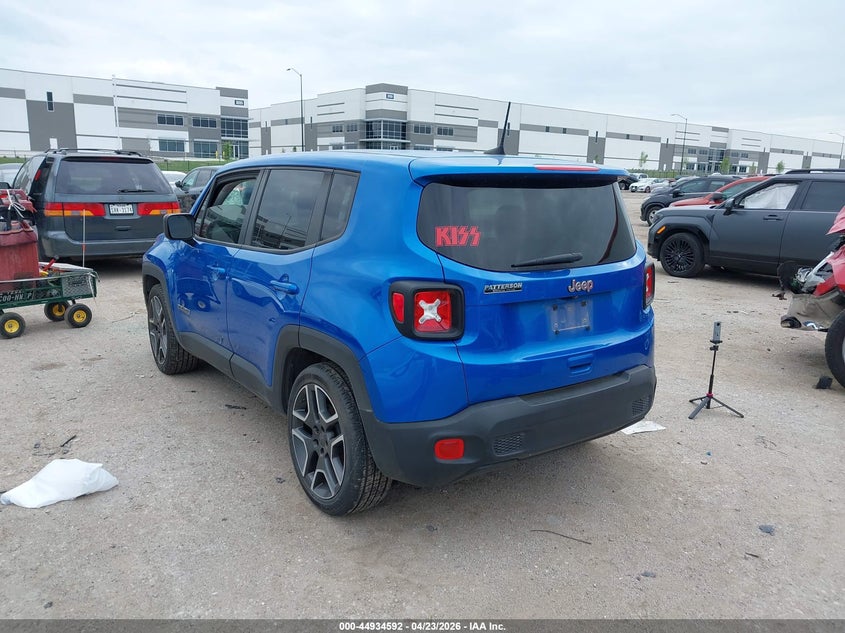 2020 Jeep Renegade VIN ZACNJAAB2LPM07452 IAAI salvage auction — HAIL, Original (Texas), sold $2,150 on 2026-07-28 (photo 3)