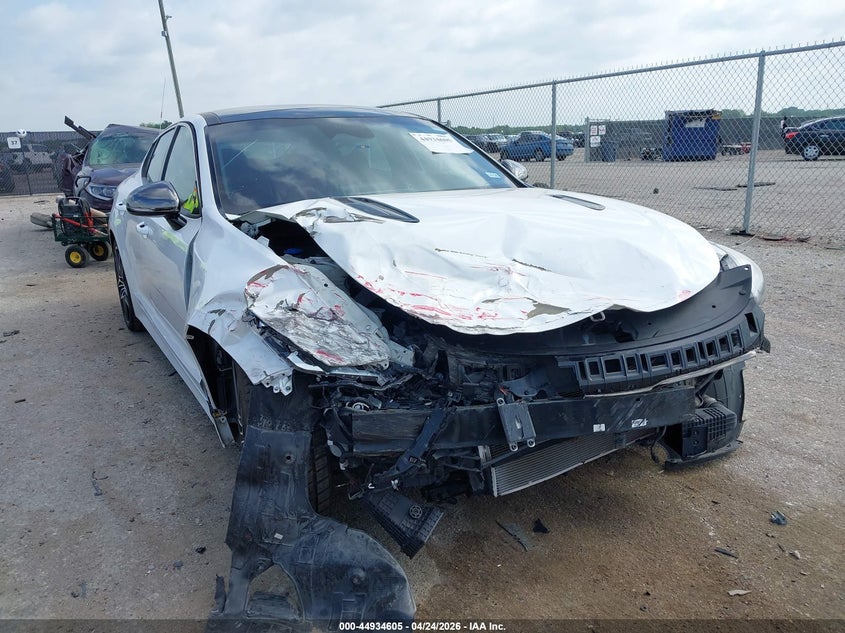 2022 Kia Stinger VIN KNAE45LC3N6108997 IAAI salvage auction — FRONT END, Salvage Title, sold $4,800 on 2026-07-07 (photo 1)