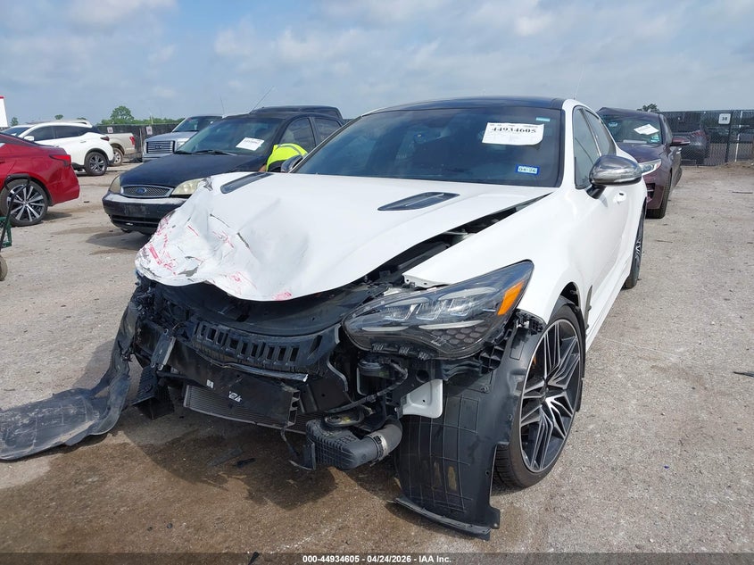 2022 Kia Stinger VIN KNAE45LC3N6108997 IAAI salvage auction — FRONT END, Salvage Title, sold $4,800 on 2026-07-07 (photo 2)