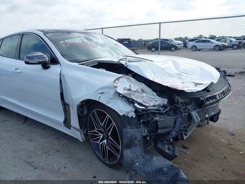 2022 Kia Stinger VIN KNAE45LC3N6108997 IAAI salvage auction — FRONT END, Salvage Title, sold $4,800 on 2026-07-07 (photo 6)