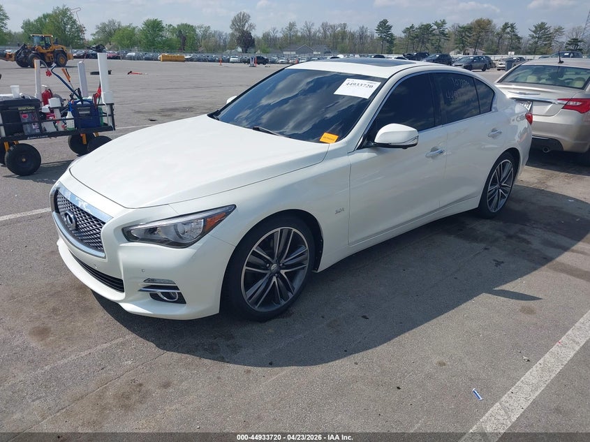2017 Infiniti Q50 VIN JN1EV7AR2HM831441 IAAI salvage auction — SIDE, Clear (Indiana), sold $4,300 on 2026-07-22 (photo 2)