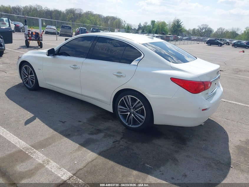 2017 Infiniti Q50 VIN JN1EV7AR2HM831441 IAAI salvage auction — SIDE, Clear (Indiana), sold $4,300 on 2026-07-22 (photo 3)