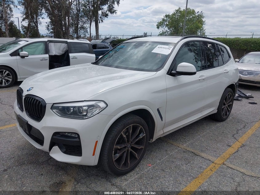 2021 BMW X3 VIN 5UXTY3C0XM9H18984 IAAI salvage auction — REAR END, Salvage Title, sold $11,325 on 2026-07-14 (photo 2)