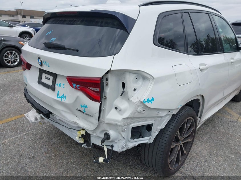 2021 BMW X3 VIN 5UXTY3C0XM9H18984 IAAI salvage auction — REAR END, Salvage Title, sold $11,325 on 2026-07-14 (photo 6)