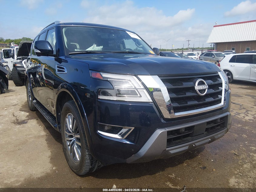 2024 Nissan Armada VIN JN8AY2BD9R9706602 IAAI salvage auction — LEFT SIDE, Salvage (Oklahoma), sold $14,100 on 2026-07-08 (photo 1)