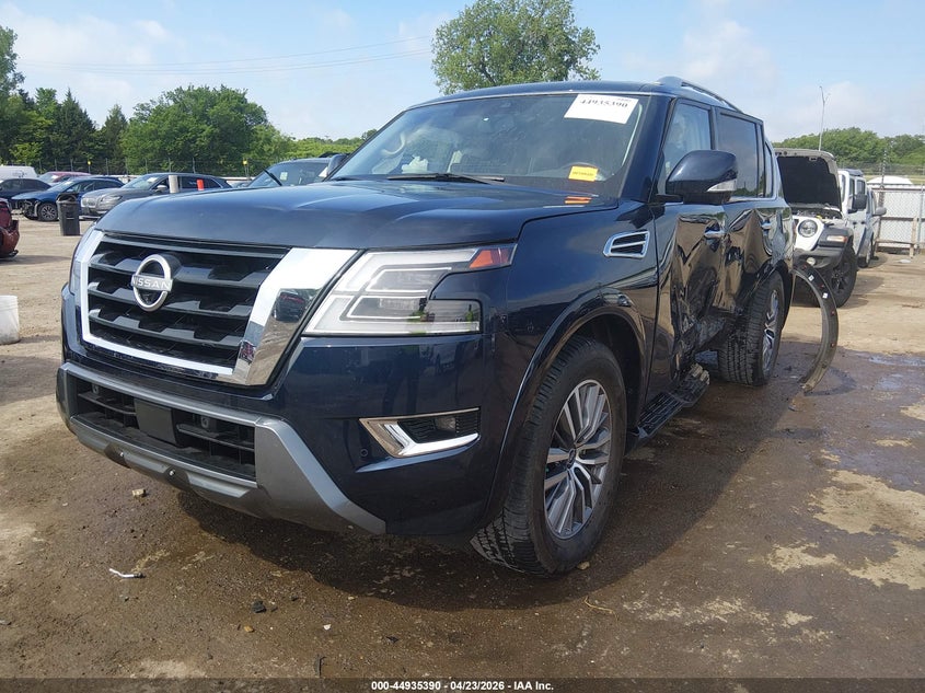 2024 Nissan Armada VIN JN8AY2BD9R9706602 IAAI salvage auction — LEFT SIDE, Salvage (Oklahoma), sold $14,100 on 2026-07-08 (photo 2)
