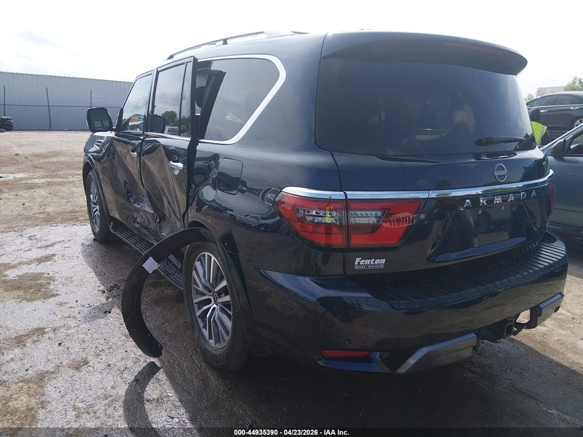 2024 Nissan Armada VIN JN8AY2BD9R9706602 IAAI salvage auction — LEFT SIDE, Salvage (Oklahoma), sold $14,100 on 2026-07-08 (photo 3)