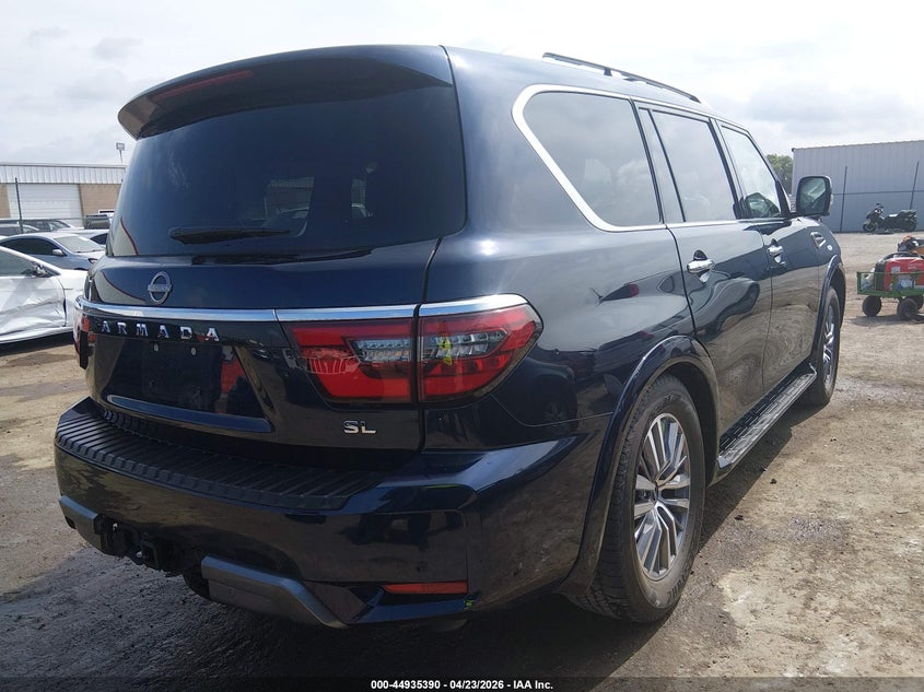 2024 Nissan Armada VIN JN8AY2BD9R9706602 IAAI salvage auction — LEFT SIDE, Salvage (Oklahoma), sold $14,100 on 2026-07-08 (photo 4)