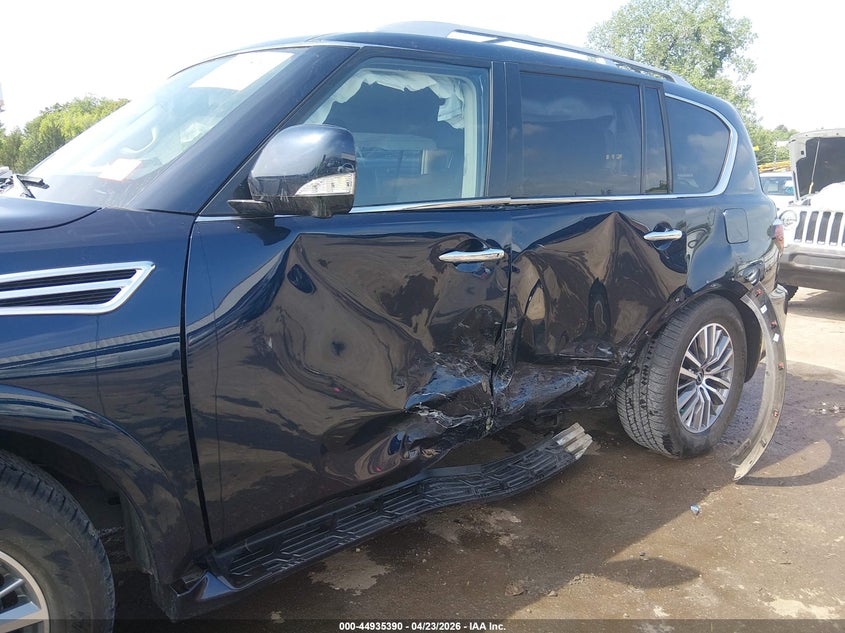 2024 Nissan Armada VIN JN8AY2BD9R9706602 IAAI salvage auction — LEFT SIDE, Salvage (Oklahoma), sold $14,100 on 2026-07-08 (photo 6)