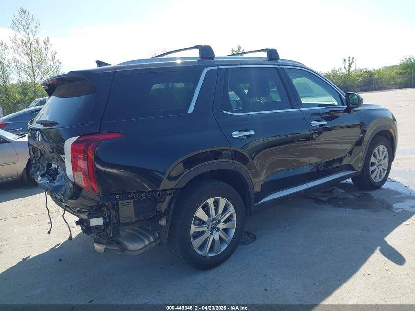 2025 Hyundai Palisade VIN KM8R2DGE9SU890239 IAAI salvage auction — REAR END, Salvage (Illinois), sold $13,800 on 2026-07-14 (photo 4)
