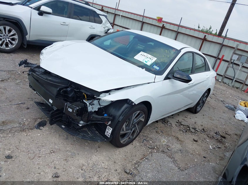 2025 Hyundai Elantra VIN KMHLM4DG6SU087149 IAAI salvage auction — FRONT END, Salvage (Texas), sold $5,150 on 2026-07-24 (photo 2)