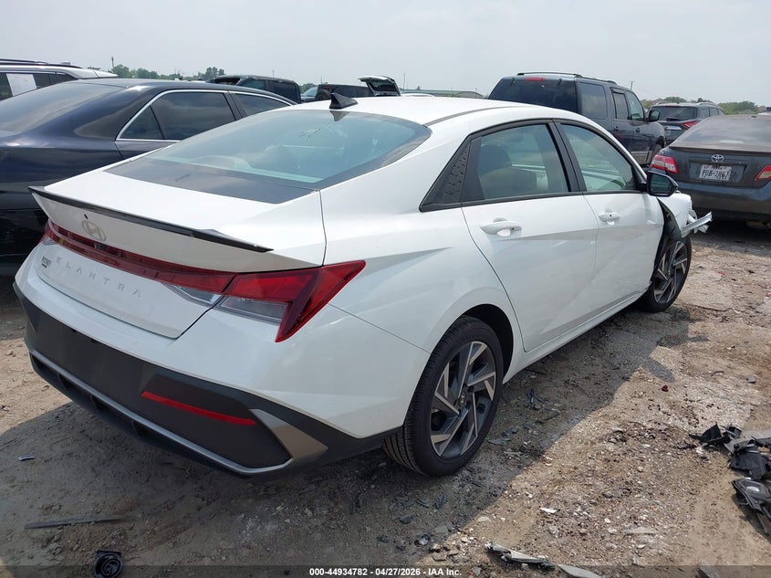 2025 Hyundai Elantra VIN KMHLM4DG6SU087149 IAAI salvage auction — FRONT END, Salvage (Texas), sold $5,150 on 2026-07-24 (photo 4)